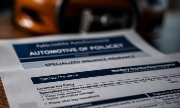specialized automobile insurance policies